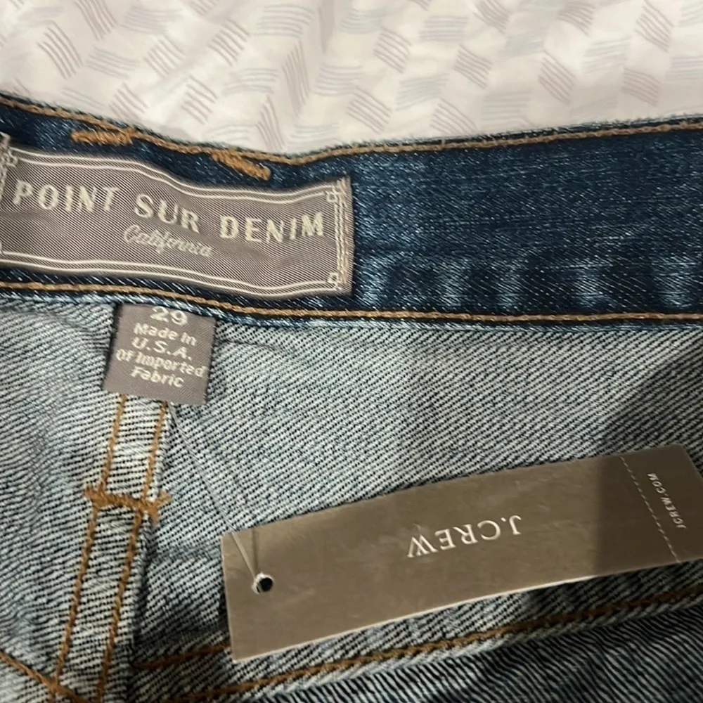Point Sur Denim - J. Crew- cropped step hem high rise crop jeans